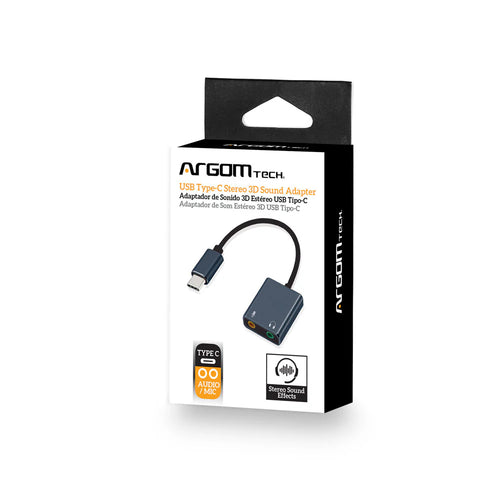 Adaptador De Cable De Sonido Estéreo Tipo C Argomtech (+IVA)