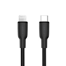Cable Tipo C A Lightning 30w Silicon Flexible 1.8mts Argomtech Negro (+IVA)