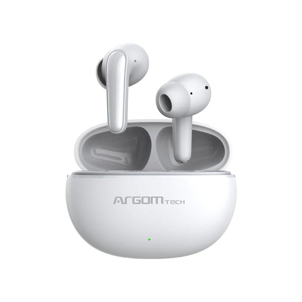 Audífonos Inalámbrico Bluetooth Argomtech SkeiPod Enc E20 Blanco (+IVA)