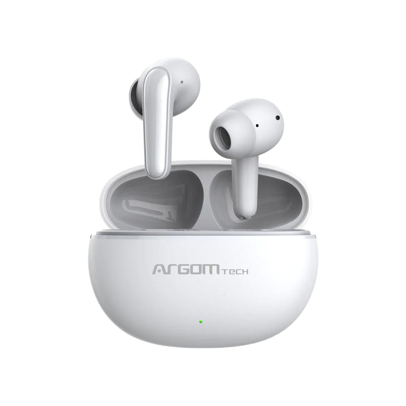 Audífonos Inalámbrico Bluetooth Argomtech SkeiPod Enc E20 Blanco