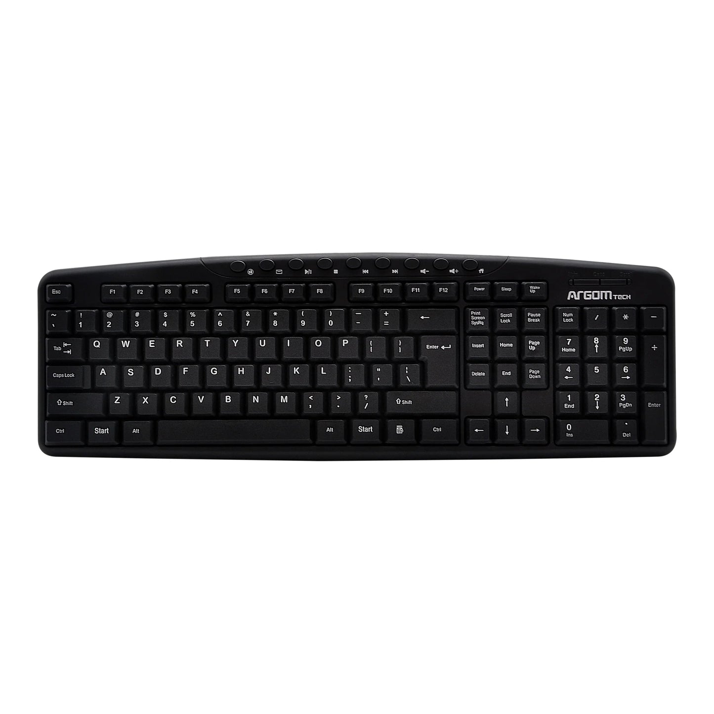 Teclado Usb Inglés Multimedia Argomtech (+IVA)