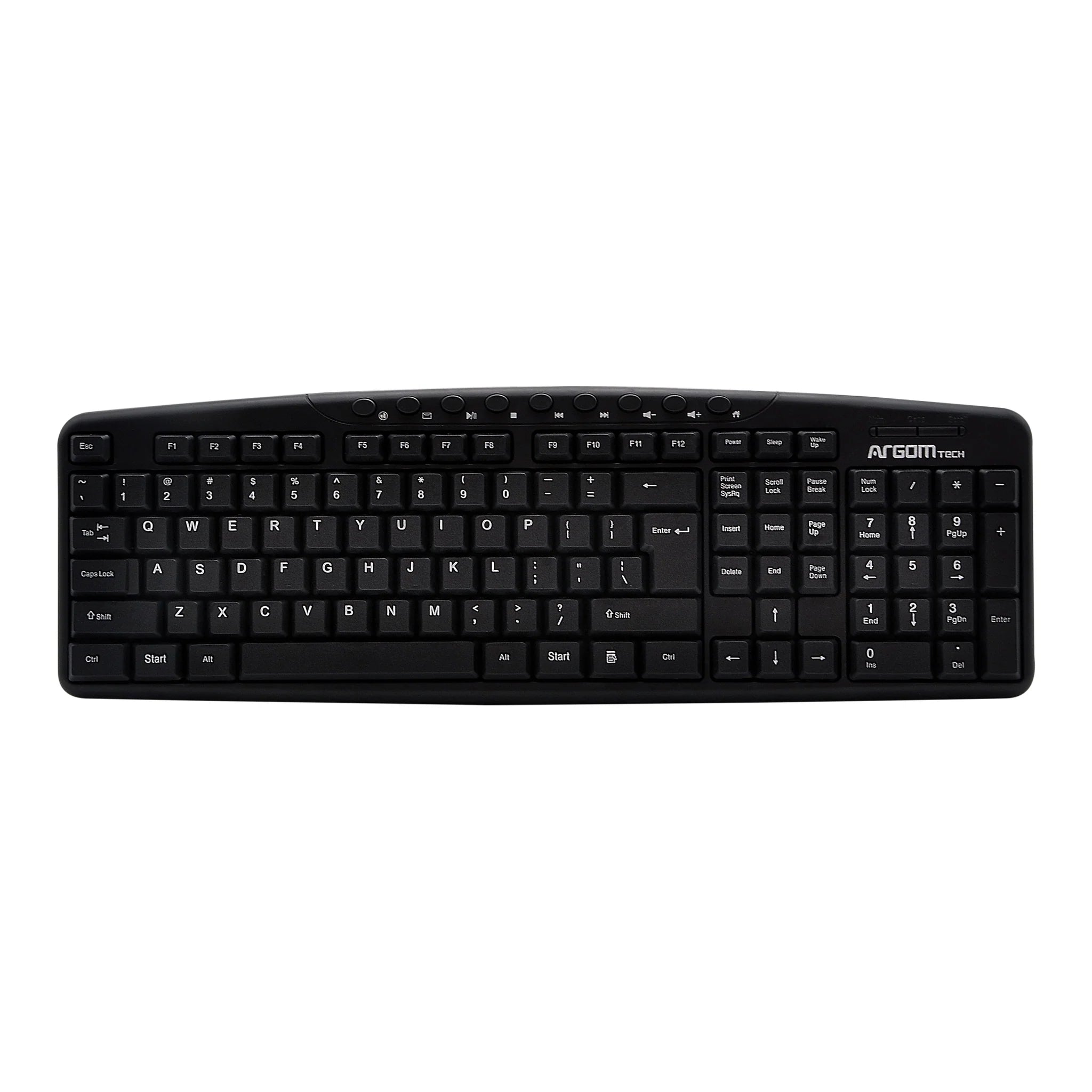 Teclado Usb Inglés Multimedia Argomtech (+IVA)