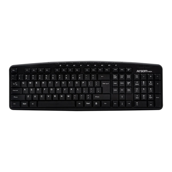 Teclado Usb Inglés Multimedia Argomtech (+IVA)