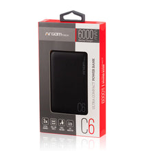 Cargador Power Bank Argom C6 Compact 6000 Mah Negro Portátil (+IVA)