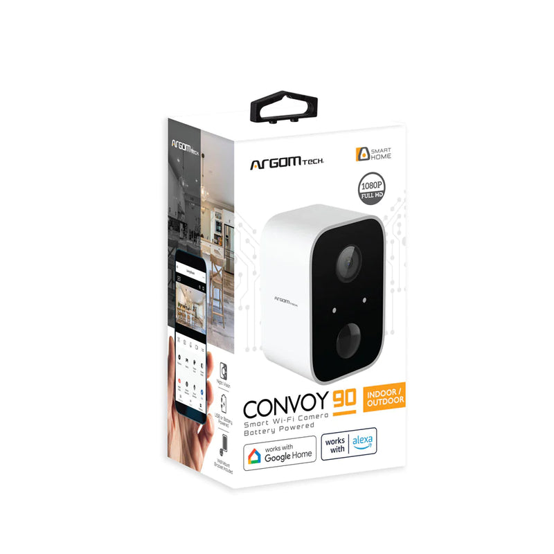 Cámara Seguridad Convoy 90 Wifi 1080p Con Bateria Argomtech IP65