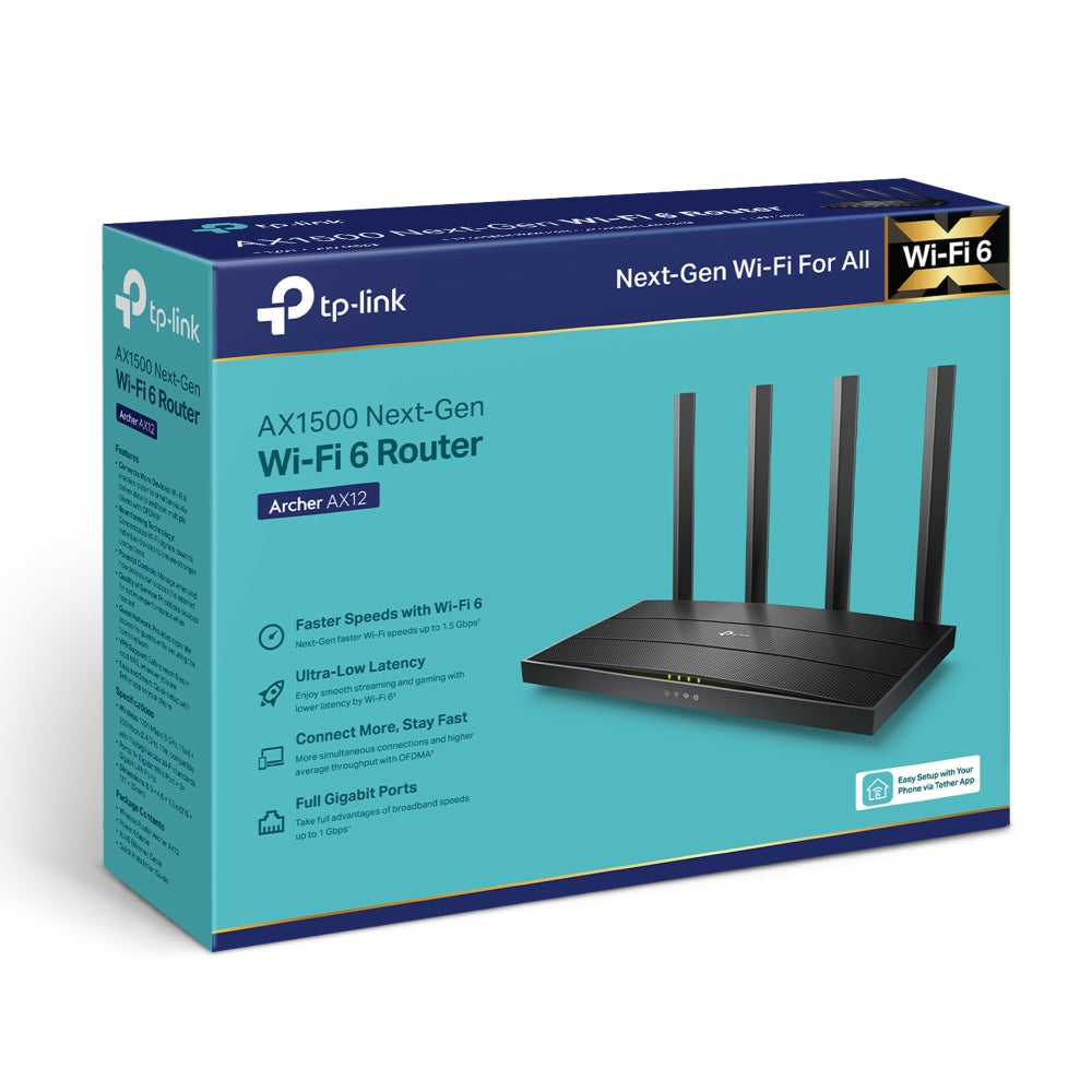Router Tplink Archer Ax1500 Ax12 Dual Banda Puertos Gigabit (+IVA)
