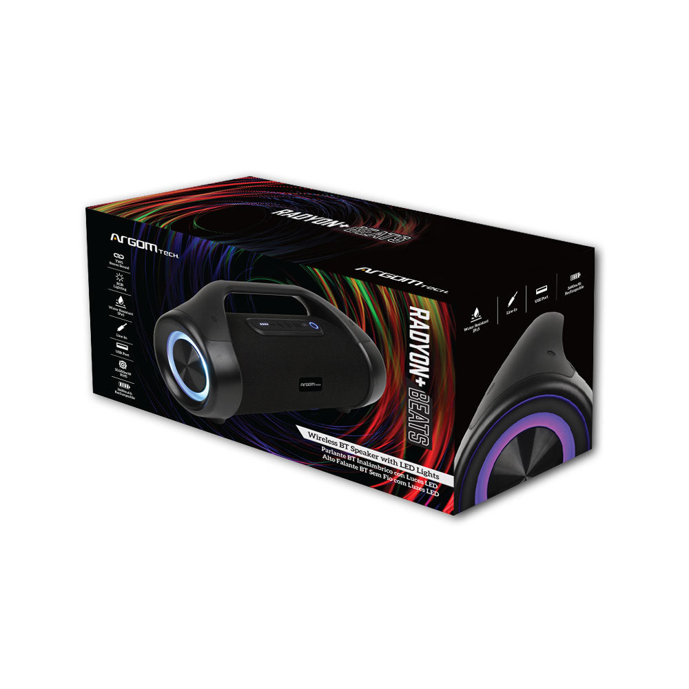 Corneta Inalámbrica Radyon+ Beats Premium Bluetooth Led 50w Argomtech (+IVA)
