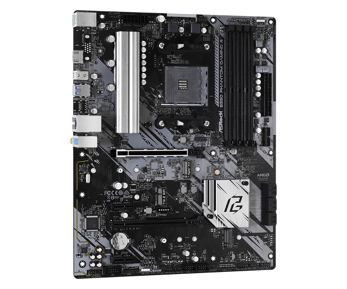 Tarjeta Madre AMD Asrock B550 Phantom Gaming 4 / AM4 AMD