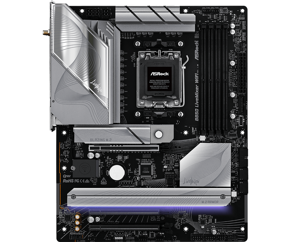 Tarjeta Madre ASRock B850 Livemixer WiFi 7 AM5 DDR5