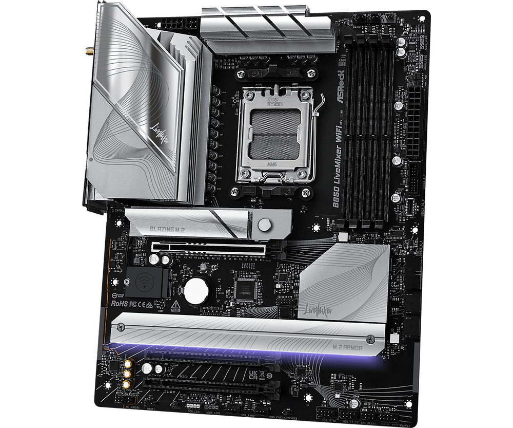 Tarjeta Madre ASRock B850 Livemixer WiFi 7 AM5 DDR5