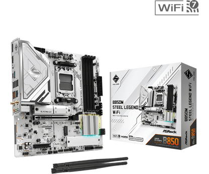 Tarjeta Madre ASRock B850M Steel Legend WiFi 7 AM5 DDR5