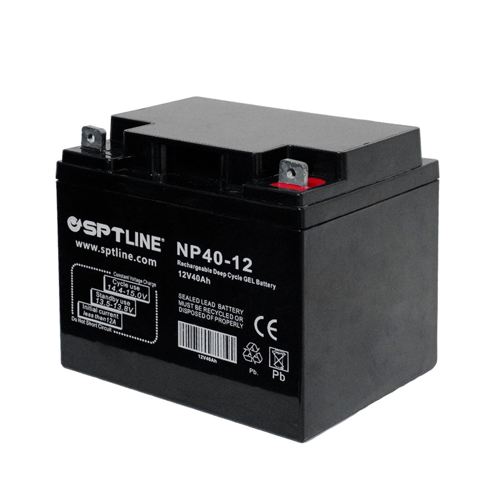 Batería Pila 12v 40ah Recargable Sptline Ups Paneles Solares (+IVA)