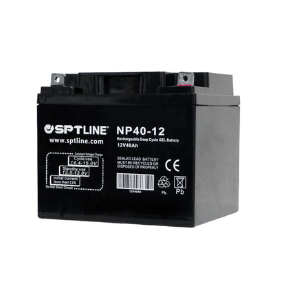 Batería Pila 12v 40ah Recargable Sptline Ups Paneles Solares (+IVA)