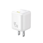 Cargador De Pared Baseus PicoGo Carga Rápida 1C 45W Blanco