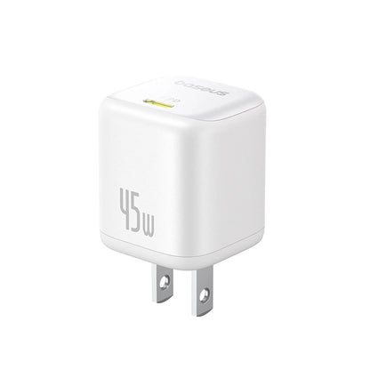 Cargador De Pared Baseus PicoGo Carga Rápida 1C 45W Blanco