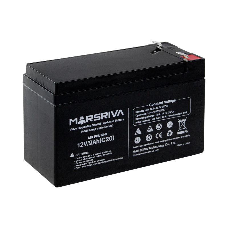 Batería 12v 9ah Recargable Marsriva Acido-plomo Ups Cerco Eléctrico