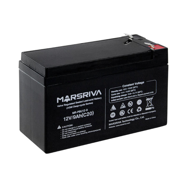 Batería 12v 9ah Recargable Marsriva Acido-plomo Ups Cerco Eléctrico