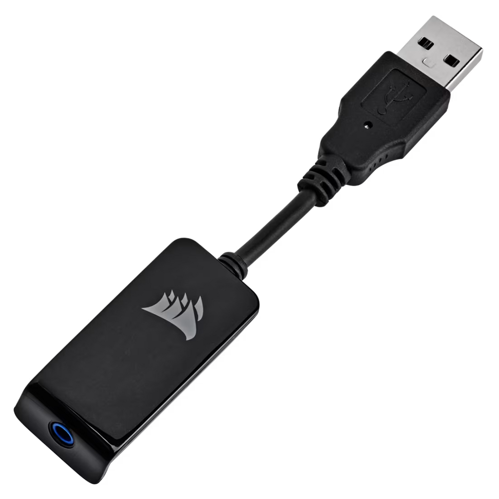 Audífono con Micrófono Corsair Gaming HS65 Surround 3.5mm con Adapt. USB Negro