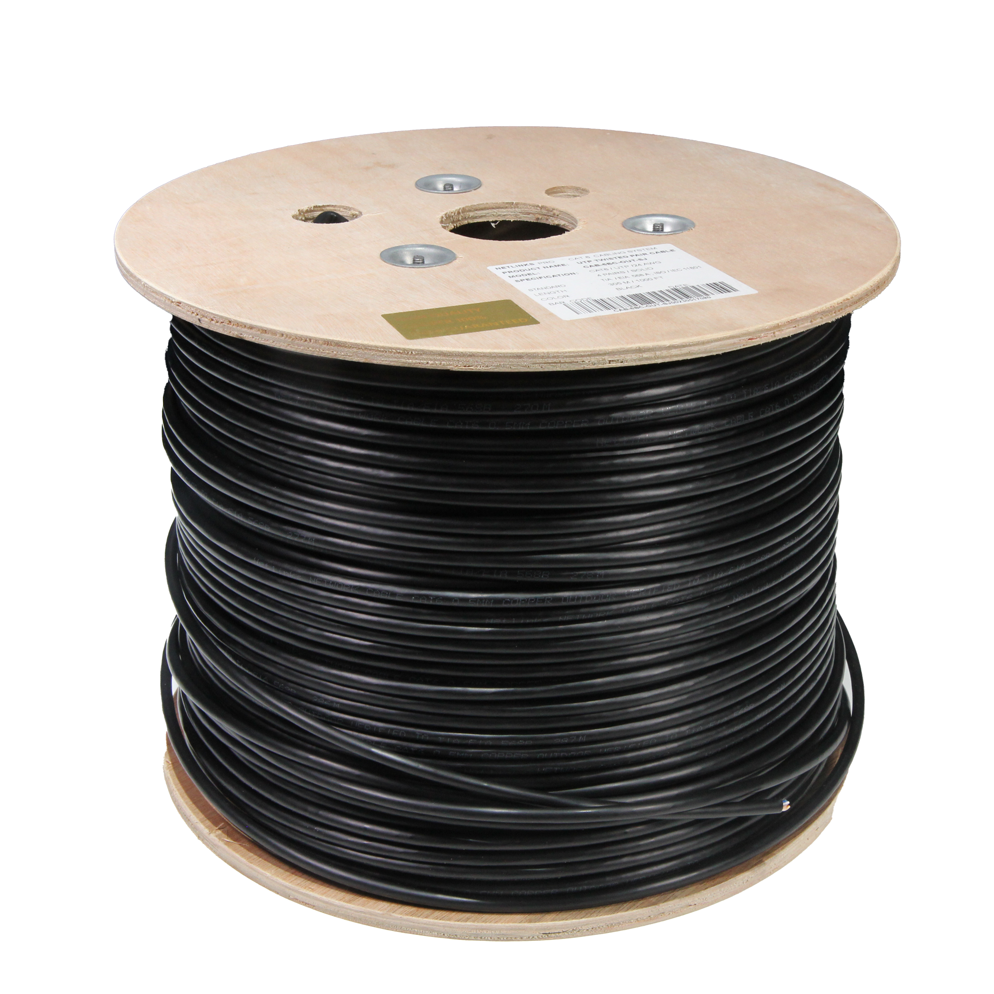 Cable Utp Chaqueta Sencilla Cat6 100% Cobre 305mt Exterior (+IVA)