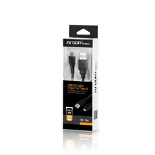 Cable Tipo C 3.0 1m Negro Argomtech Carga Rapida (+IVA)
