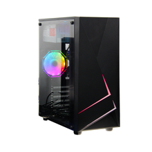 Case Atx Gamer Rgb Negro + Fuente De Poder 400w + Fan Cooler (+IVA)