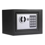 Caja Fuerte Digital con Combinación Electrónica Y Llaves de pared Negro
