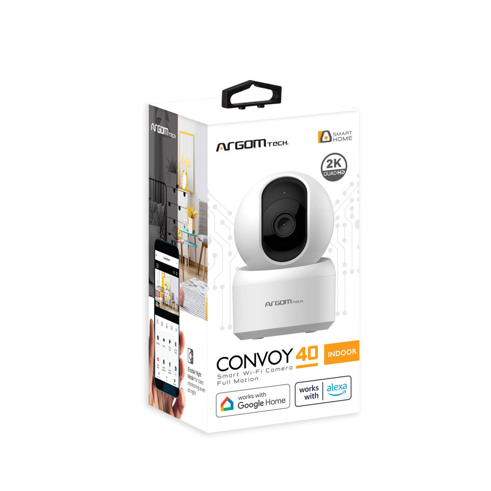 Cámara Seguridad Convoy 40 Wifi 2K 1296p Argomtech Full movimiento (+IVA)