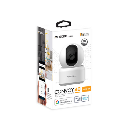 Cámara Seguridad Convoy 40 Wifi 2K 1296p Argomtech Full movimiento (+IVA)