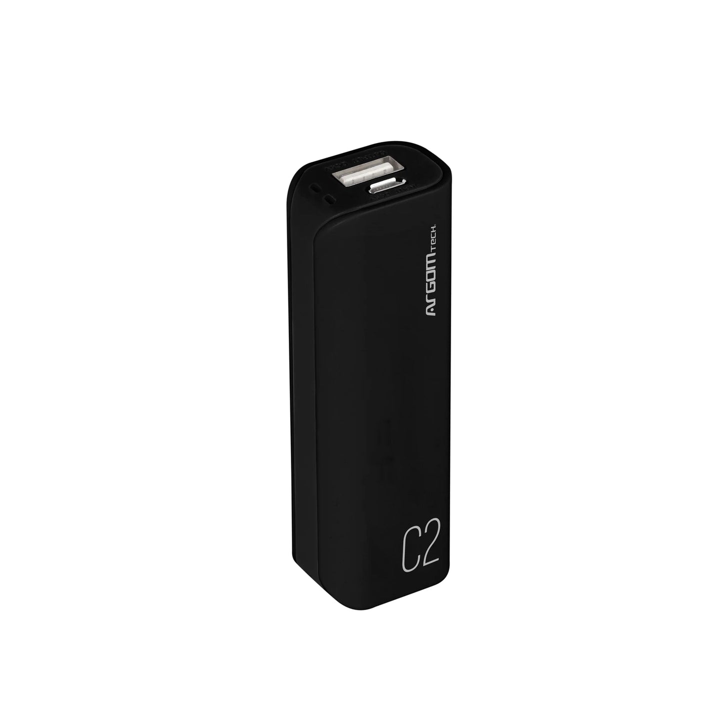 Cargador Power Bank Argom C2 Compact 2500 Mah Negro Portátil (+IVA)