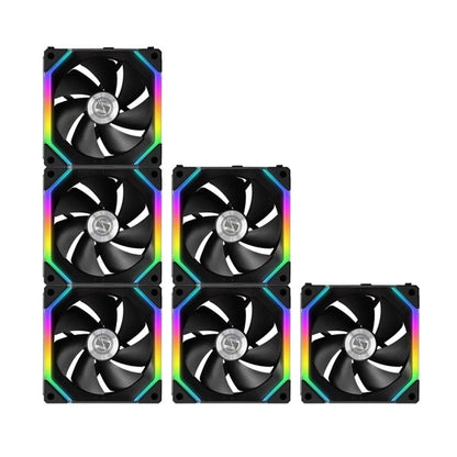 Fan Cooler Kit 3 En 1 LIAN LI UNI FAN SL (Con Pantalla LCD 120x3) ARGB Negro