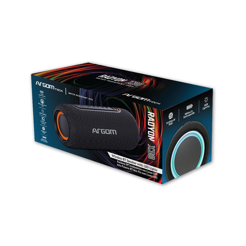 Corneta Inalámbrica Radyon X30 Bluetooth Led 10w Argomtech (+IVA)