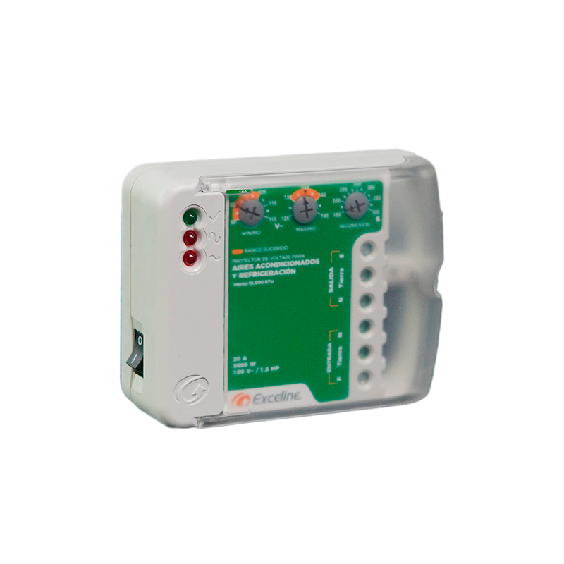 Protector De Voltaje 110v Aire/a Nevera Exceline Gsm-r120b (+IVA)