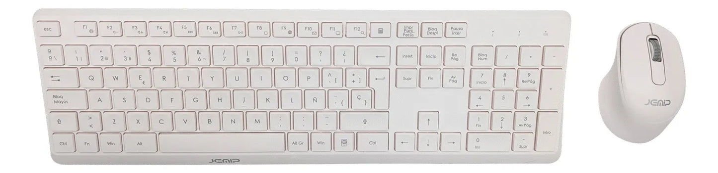 Combo Teclado Y Mouse Inalambrico Jemip Avant-garde Blanco (+IVA)