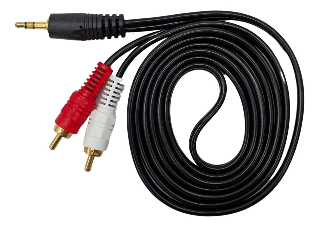 Cable De Audio 3.5mm Plus A 2rca Macho 1.5mts Jemip (+IVA)