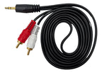 Cable De Audio 3.5mm Plus A 2rca Macho 1.5mts Jemip (+IVA)