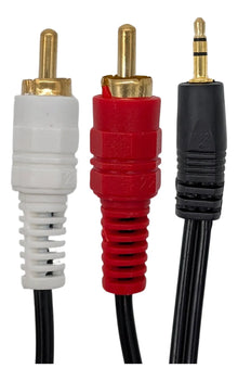 Cable De Audio 3.5mm Plus A 2rca Macho 1.5mts Jemip (+IVA)