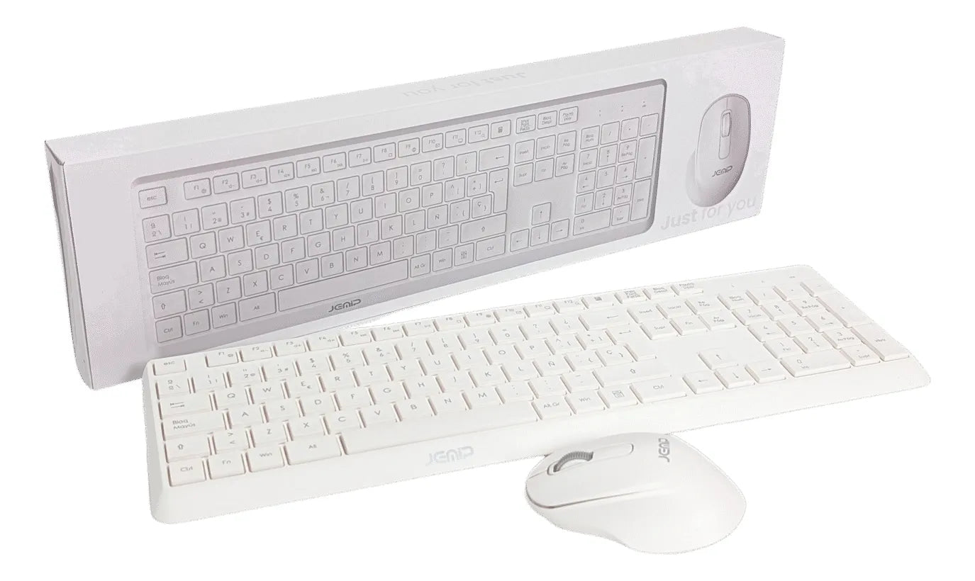 Combo Teclado Y Mouse Inalambrico Jemip Avant-garde Blanco (+IVA)
