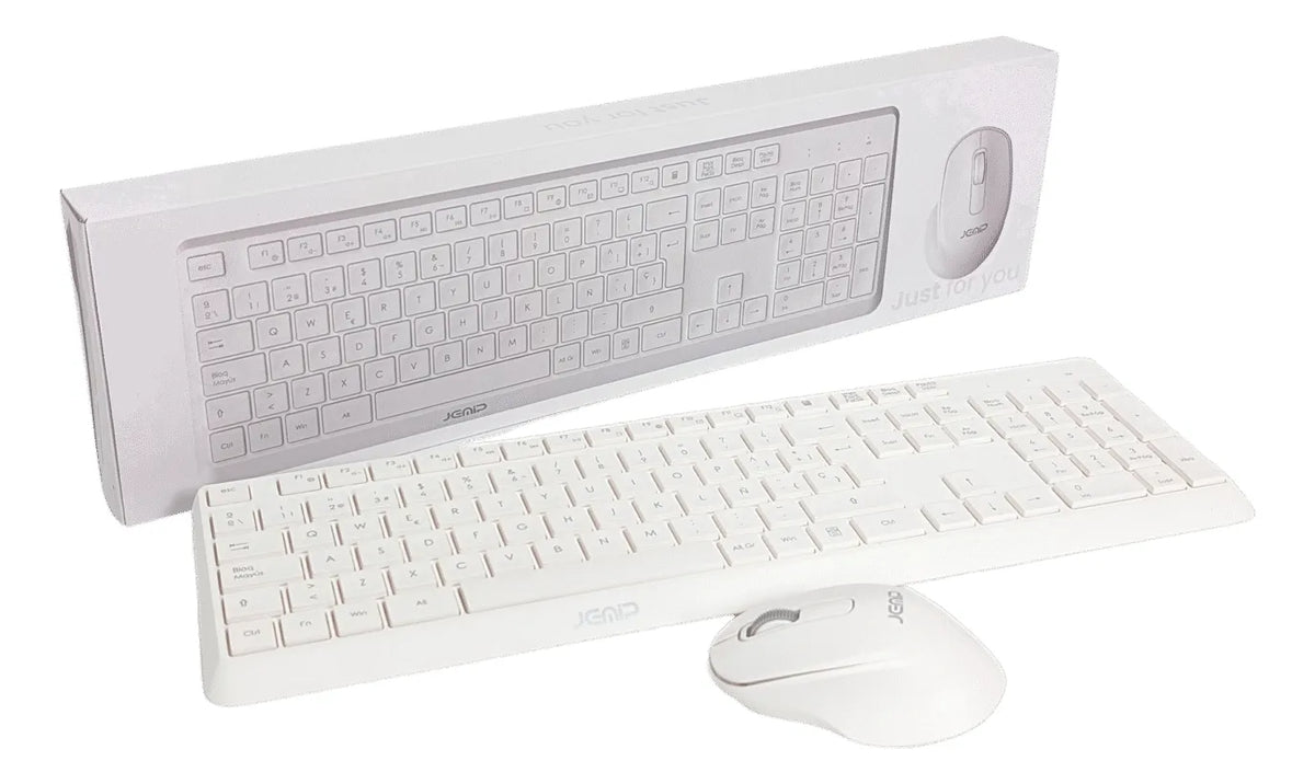 Combo Teclado Y Mouse Inalambrico Jemip Avant-garde Blanco (+IVA)