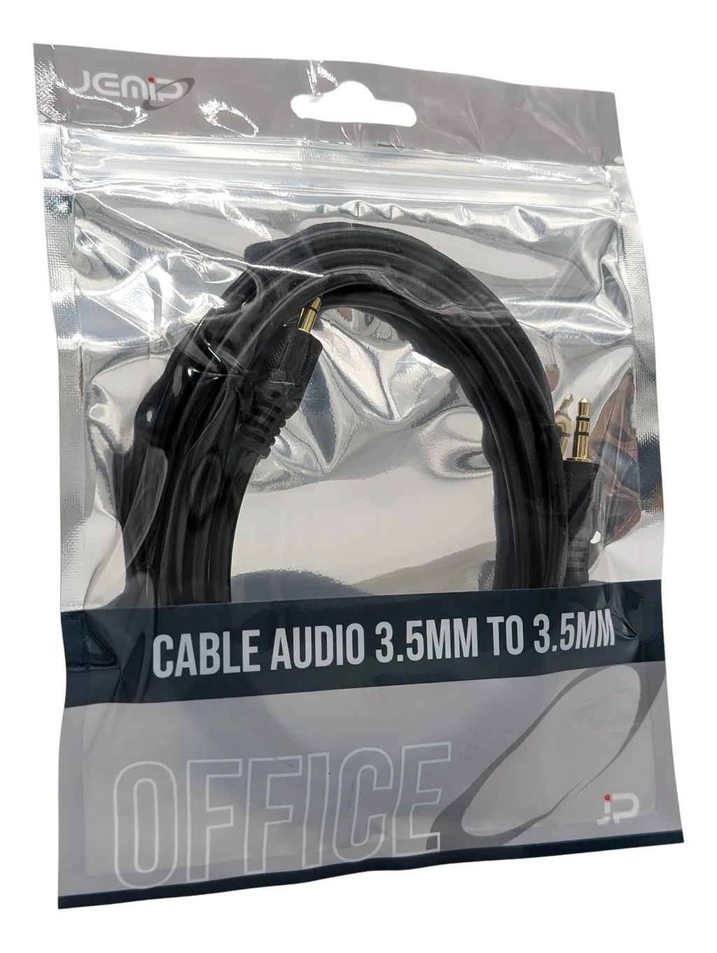 Cable Auxiliar 3.5mm Macho Macho 1.5 Metros Jemip (+IVA)