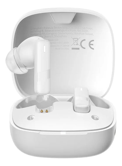 Audífonos Inalámbrico Baseus Bowie E20 True Wireless Bluetooth 5.3 Blanco