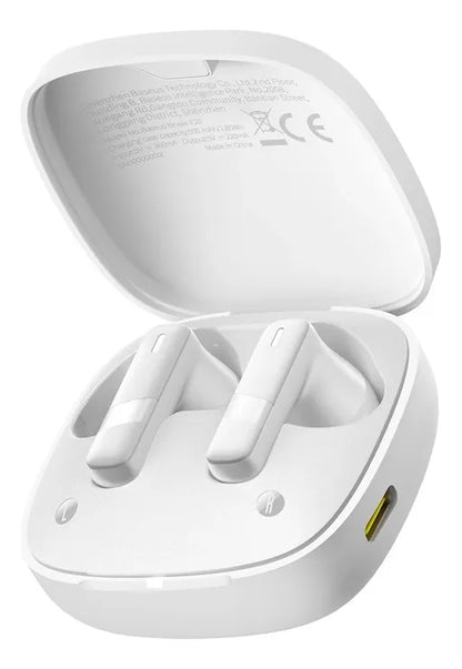 Audífonos Inalámbrico Baseus Bowie E20 True Wireless Bluetooth 5.3 Blanco