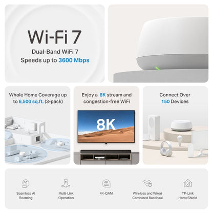 Router Mesh TP-Link DECO BE3600 (BE22 3-PACK) WiFi 7