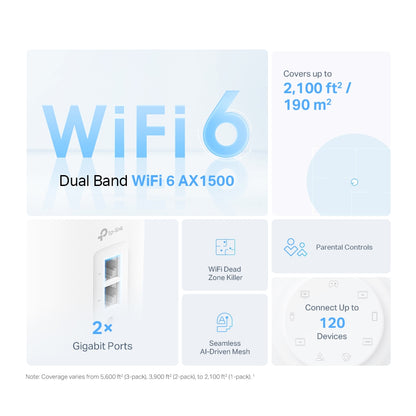 Router Deco X10 Tp-link Pack De 2und Ax1500 Wifi 6 (+IVA)