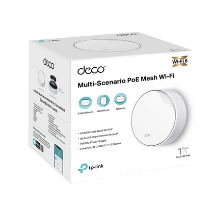 Router Deco X50-PoE Tp-link Pack 1und Ax3000 Wifi 6 (+IVA)
