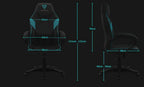 Silla Aerocool Gaming  ThunderX3 EC1 Negro y Blanco