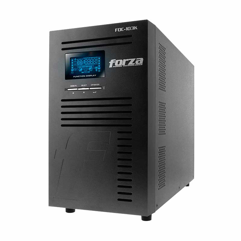 UPS 3000VA / 3000W Forza Torre Online Doble Conversión 9 tomas