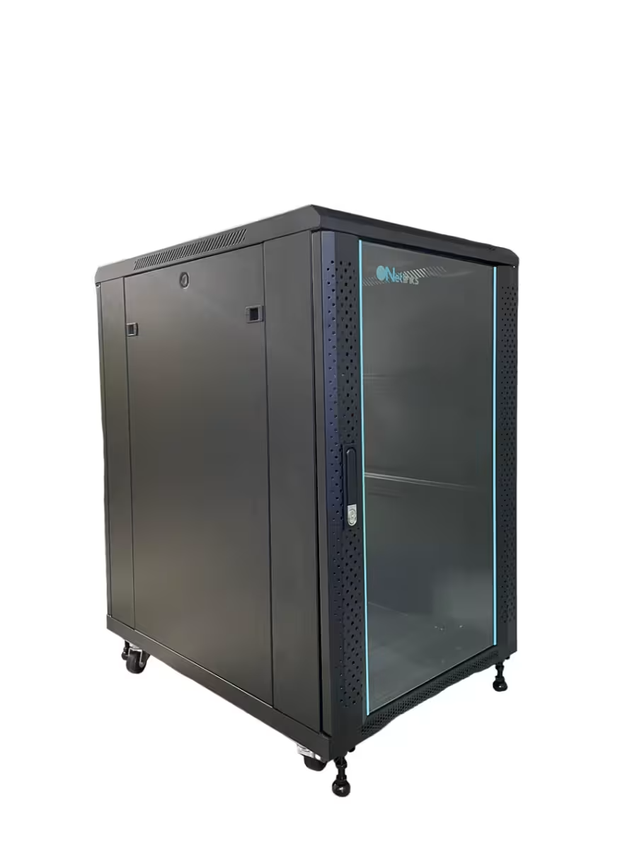 Gabinete 18u Rack De Piso Con Puerta Y Llave Netlinks (+IVA)