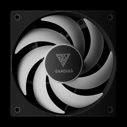 Fan Cooler Kit 3 En 1 GAMDIAS NOTUS M1-1203 Negro