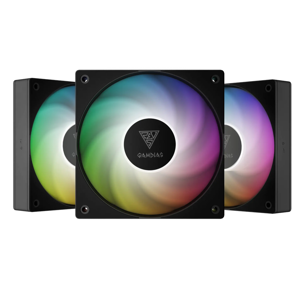 Fan Cooler Kit 3 En 1 GAMDIAS NOTUS M1-1203 Negro