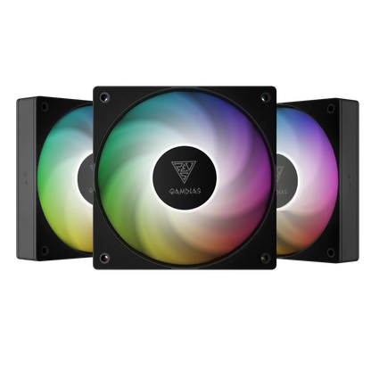 Fan Cooler Kit 3 En 1 GAMDIAS NOTUS M1-1203 Negro